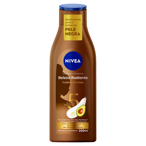 Loção Corporal Deo-Hidratante Nivea Beleza Radiante Frasco 200ml