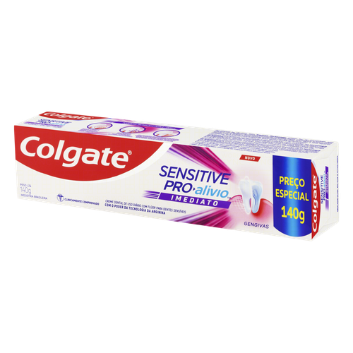 Creme Dental Colgate Sensitive Pro-Alívio Imediato Gengivas Caixa 140g