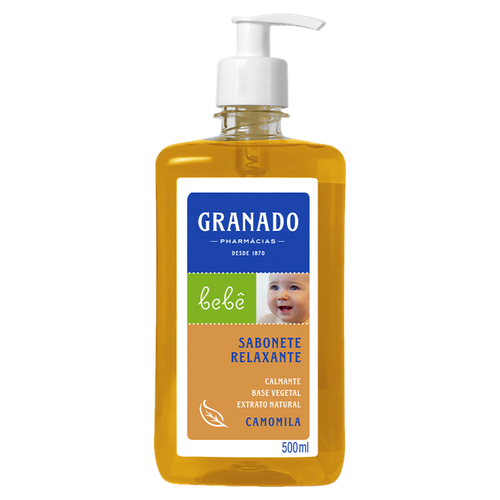 Sabonete Líquido Relaxante Camomila Granado Bebê Frasco 500ml