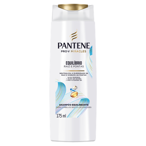 Shampoo Pantene Equilíbrio Raiz e Pontas Frasco 175ml