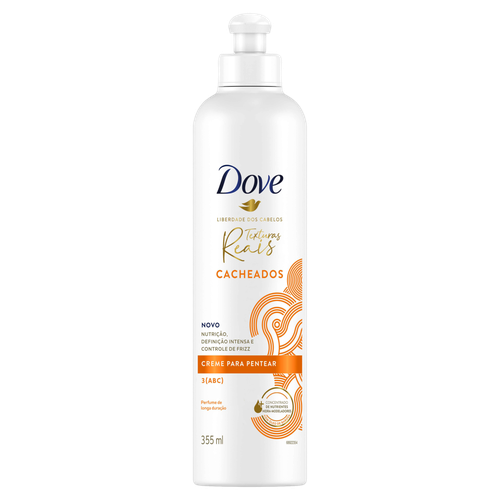 Creme para Pentear Dove Texturas Reais Cacheados Frasco 355ml