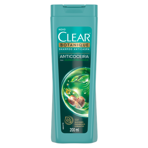 Shampoo Anticaspa Clear Botanique Anticoceira Frasco 200ml