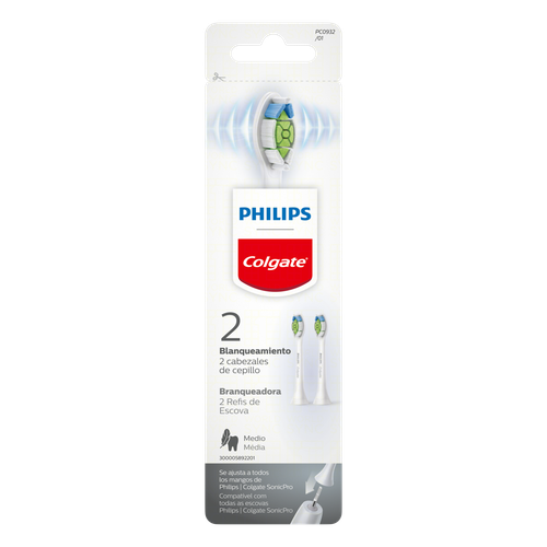 Refil Escova Dental Elétrica Branqueadora Colgate + Philips 2 Unidades