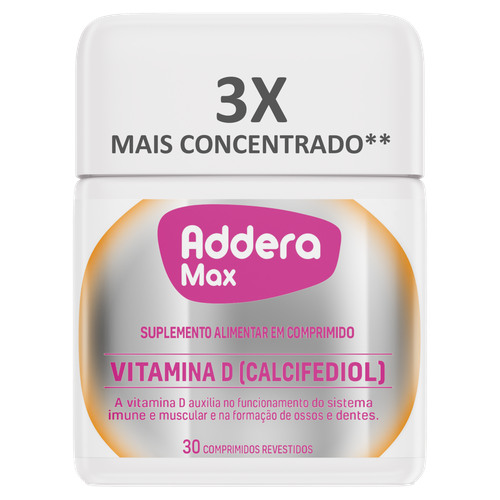 Addera Max Mantecorp Farmasa Frasco 26g 30 Comprimidos Revestidos