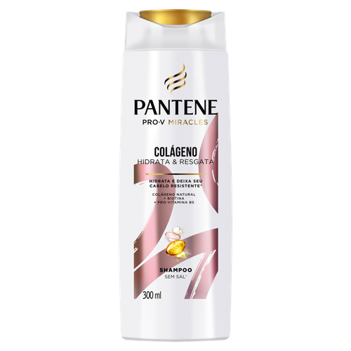 Shampoo Pantene Colágeno Hidrata & Resgata Frasco 300ml