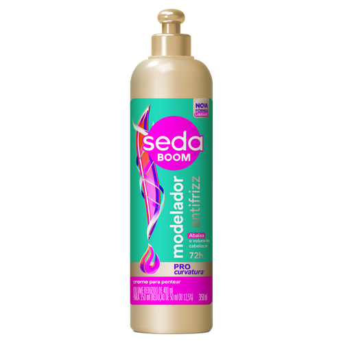 Creme para Pentear Seda Boom Modelador Antifrizz Frasco 350ml