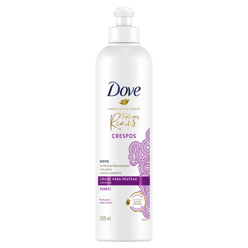 Creme para Pentear Dove Texturas Reais Crespos Frasco 355ml