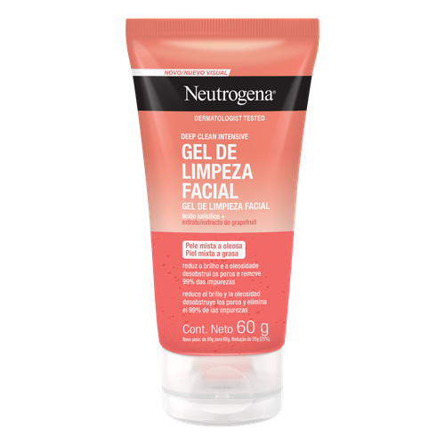 Gel de Limpeza Facial Neutrogena Deep Clean Intensive Bisnaga 60g