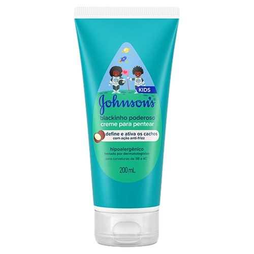 Creme para Pentear Johnson's Kids Blackinho Poderoso Bisnaga 200ml