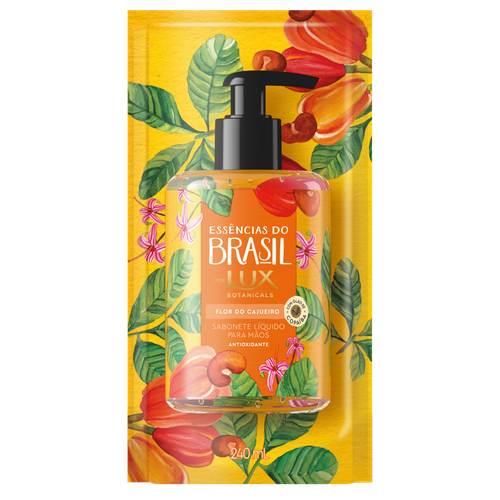 Sabonete Líquido para as Mãos Flor do Cajueiro Lux Botanicals Essências do Brasil Blister 240ml