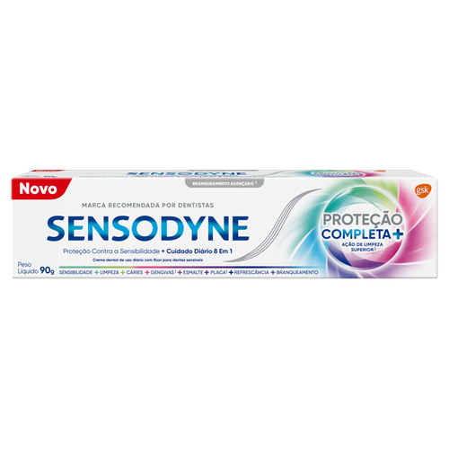 Creme Dental Sensodyne Proteção Completa+ Caixa 90g