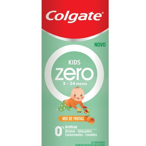 Gel Dental sem Flúor Mix de Frutas Colgate Kids Zero Caixa 50g