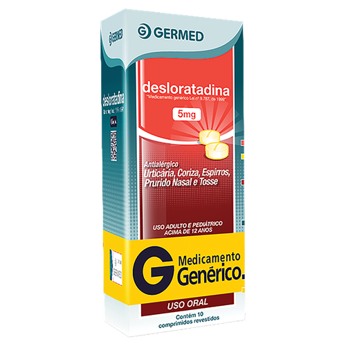 Desloratadina Genérico Germed 5mg 10 comprimidos revestidos