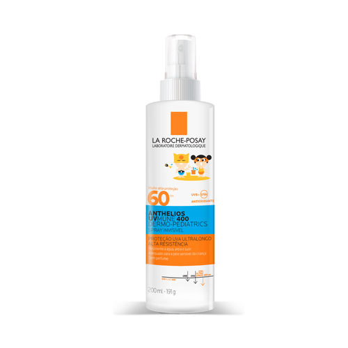 Protetor Solar Infantil FPS 60 sem Perfume La Roche-Posay Anthelios UVMune 400 Dermo-Pediatrics Frasco 200ml Spray