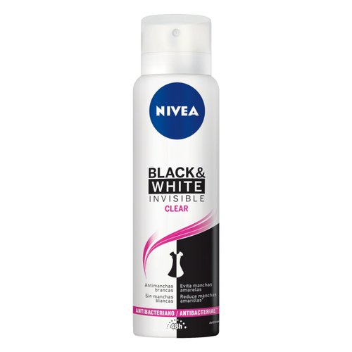 Desodorante Nivea Aerosol Invisible For Black & White Clear 150ml