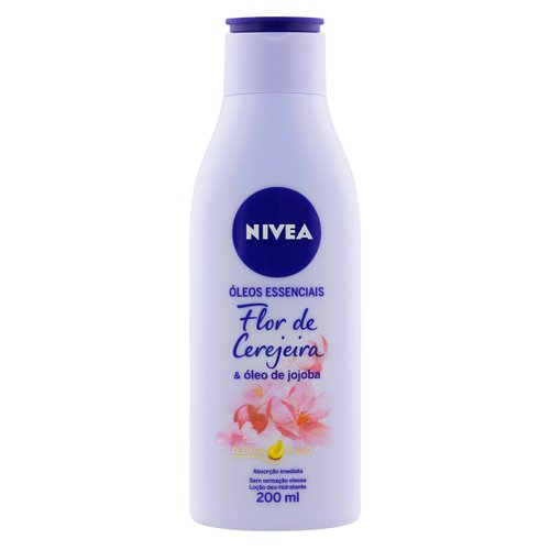 Loção Deo-Hidratante Nivea Óleos Essenciais Flor de Cerejeira 200ml