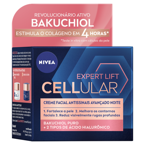 Creme Antissinais Noite Nivea Cellular Expert Lift Caixa 50g