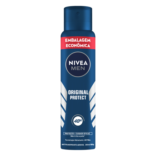 Antitranspirante Aerossol Original Protect Nivea Men 200ml Embalagem Econômica