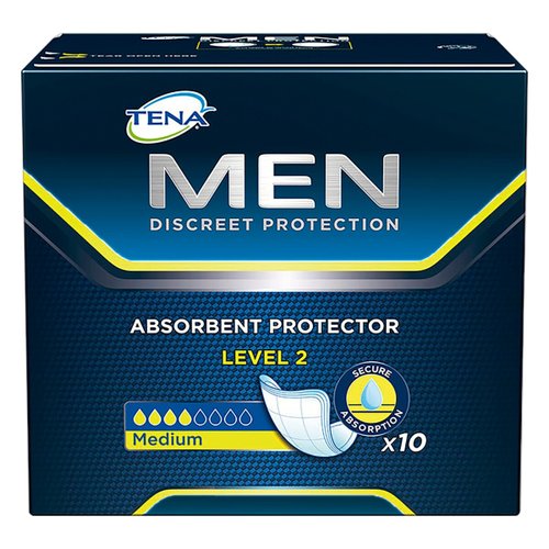 Absorvente Masculino Tena for Men Level 2 10 unidades