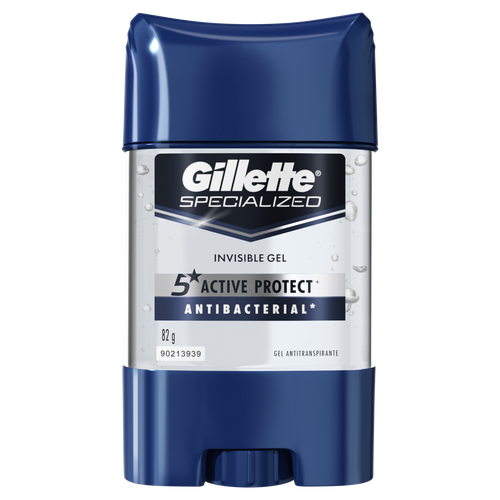 Desodorante Antitranspirante Gillette Clear Gel Antibacterial 82g