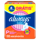 Absorvente Always Super Proteção Suave com abas 32 unidades