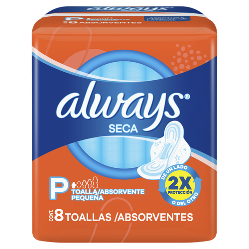 Absorvente Always Super Proteção Seca Com Abas 8 unidades