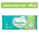 Lenços Umedecidos Pampers Aroma de Aloe Vera 48 unidades