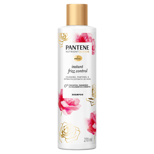 Shampoo Pantene Nutrient Blends Instant Frizz Control Frasco 270ml