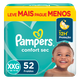 Fralda Descartável Infantil Pampers Confort Sec XXG Pacote 52 Unidades Leve Mais Pague Menos