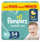 Fralda Descartável Infantil Pampers Confort Sec XG Pacote 54 Unidades Leve Mais Pague Menos