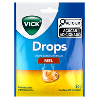 Pastilha Mel Vick Drops Envelope 36g 20 Unidades