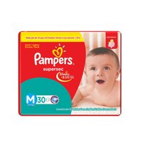 Fralda Pampers Supersec Econômica M 30 unidades