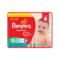 Fralda Pampers Supersec XG 22 unidades