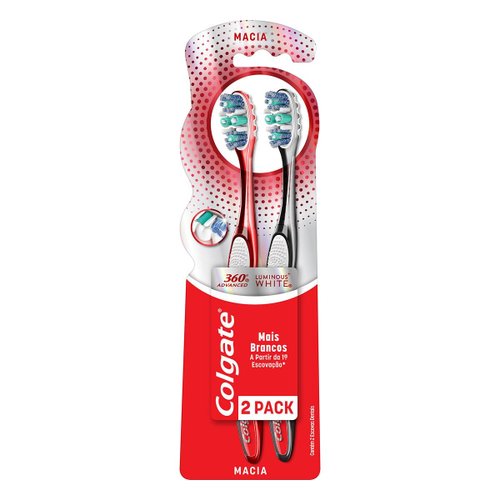 Escova Dental Colgate 360º Luminous White 