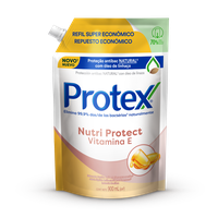 Sabonete Líquido Antibacteriano para as Mãos Protex Nutri Protect Vitamina E Sachê 900ml Refil Super Econômico