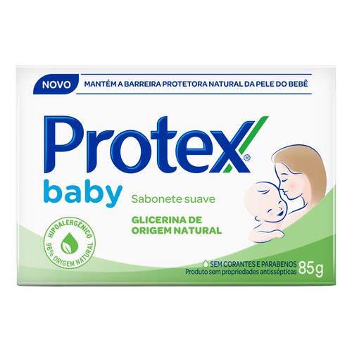 Sabonete Barra Suave Protex Baby Caixa 85g