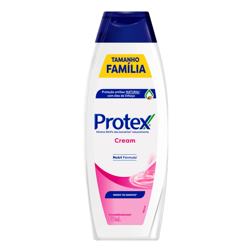 Sabonete Líquido Antibacteriano Protex Cream Frasco 650ml Tamanho Família