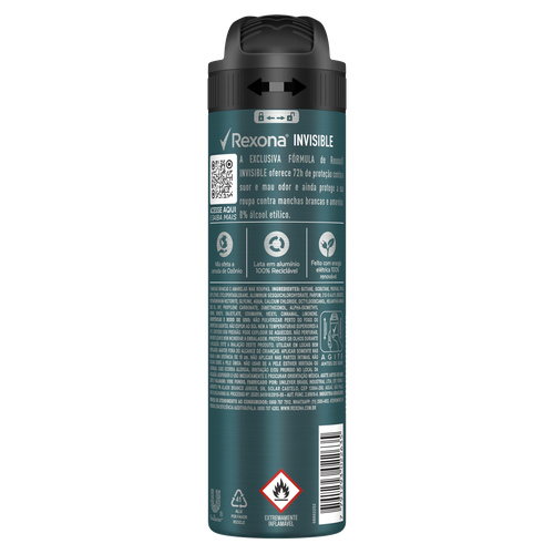 Desodorante Antitranspirante Rexona Men Invisible Aerosol 998ml