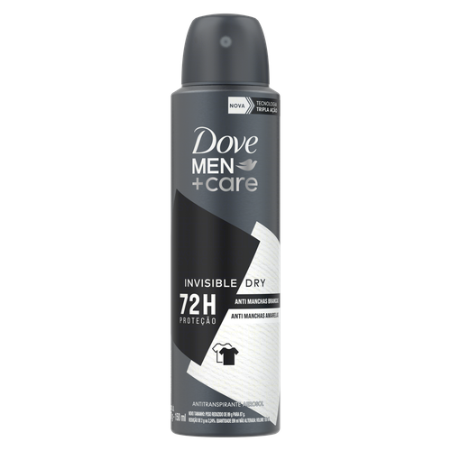 Desodorante Atitranspirante Dove Men+Care Invisible Dry Aerosol 150ml