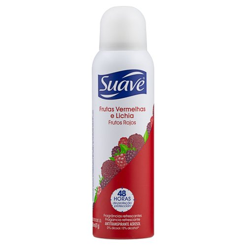 Desodorante Antitranspirante Suave Feminino Frutas Vermelhas E Lichia Aerosol 150ml