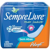 Absorvente Sempre Livre Especial Adapt Max Suave Sem Abas 8 unidades