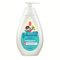 Sabonete Líquido Limpeza Super Poderosa Mãos e Corpo Johnson's Kids Frasco 400ml