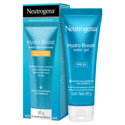 Hidratante Water Gel FPS 25 Neutrogena Hydro Boost Caixa 40g