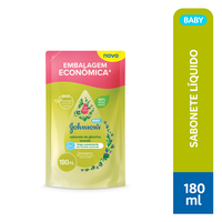 Sabonete Líquido de Glicerina Lavanda Johnson's Baby Sachê 180ml Refil Embalagem Econômica