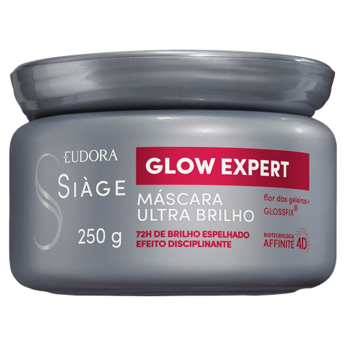 Máscara Ultrabrilho Flor das Geleiras Eudora Siàge Glow Expert Pote 250g