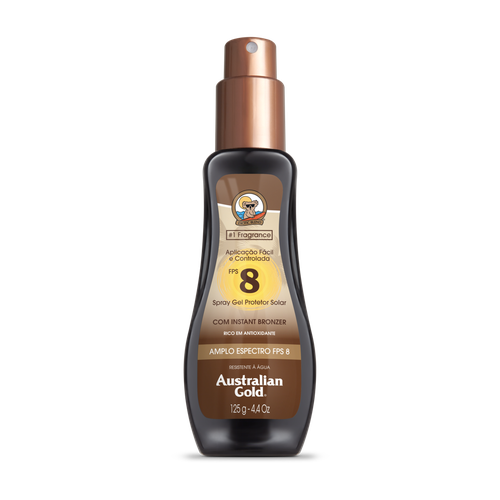 Protetor Solar Australian Gold Instant Bronzer FPS8 237ml