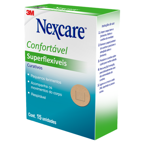 Curativo 3M Nexcare Superflexíveis Redondinhos 15 unidades