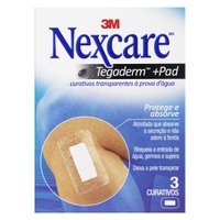 Tegaderm Curativos Nexcare com Pad 4 unidades