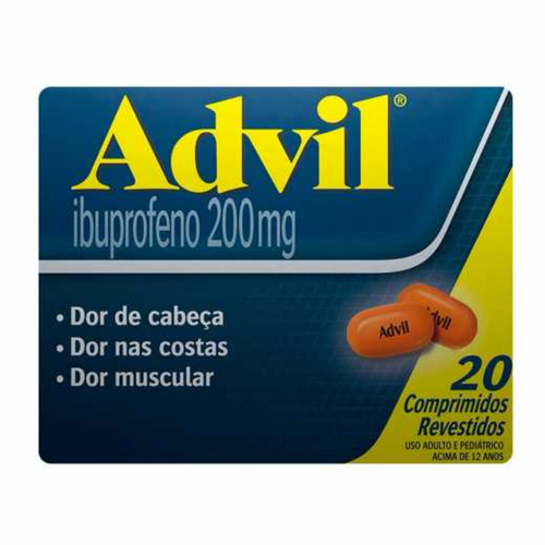 Advil 200mg 20 comprimidos revestidos