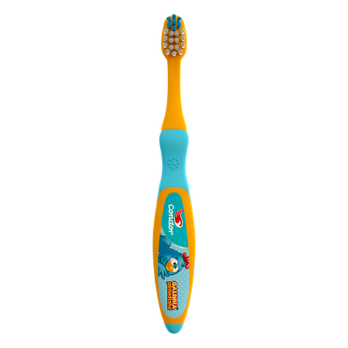 Escova Dental Condor Tigor Baby Extra Macia 0-2 anos com Capa Protetora 1 unidade 